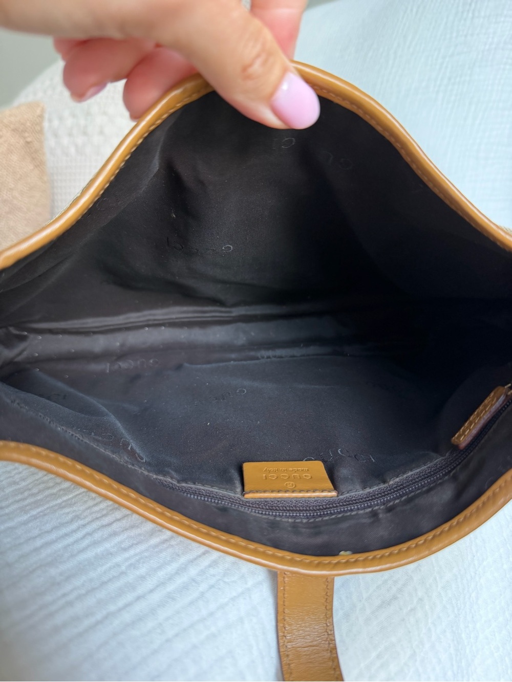 Vintage Gucci Jackie GG Monogram Shoulder Bag | Authentic w/ COA - Picture 10 of 12